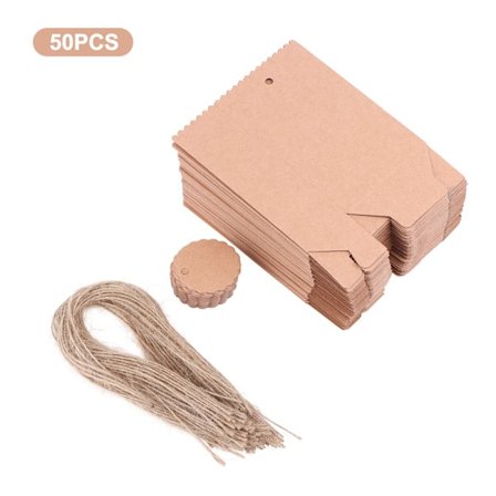 20/50 stk. Retro Kraftpapir Gaveæske Cookie Slik Emballagepose