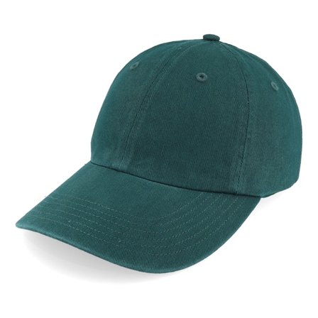 Richardson - Groen unconstructed Cap - R55 Solid Dark Green Dad Cap @ Hatstore