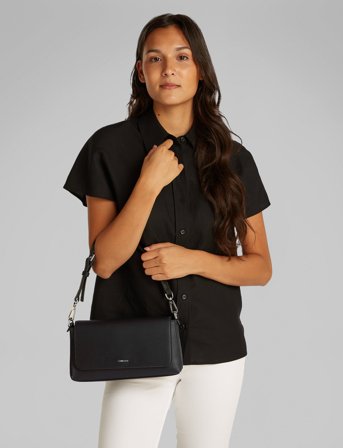 Calvin Klein Ck Must Convertible Shoulder Bag - Black - ONE SIZE