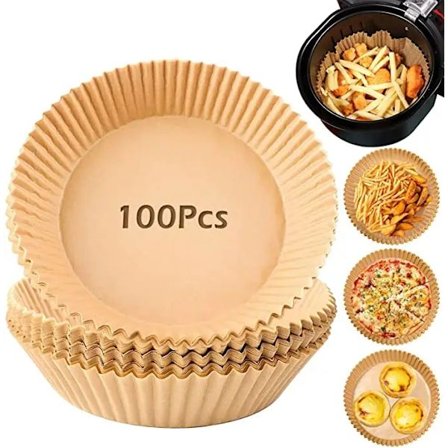 Non-stick pappersformar för varmluftsfritös, 100st