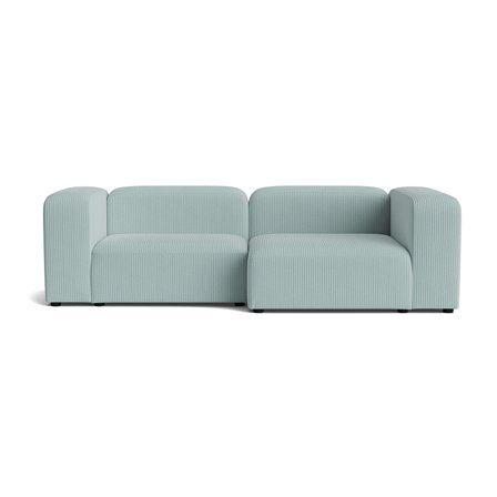 Milo chaiselong sofa, højrevendt | 260cm - Lincoln Pastel Blå - 260x130x72 - Sofa, chaiselong