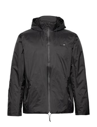 Padded Nylon Jacket Fodrad Jacka Svart Rains