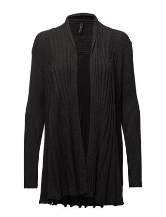 Fqclaudisse-L-Car Stickad Tröja Cardigan Svart FREE/QUENT