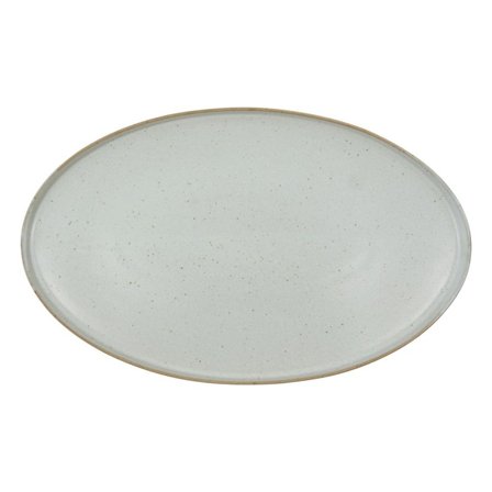 House doctor Pion tarjoilulautanen 31 cm, harmaa/valkoinen