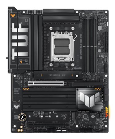 ASUS TUF GAMING X870-PLUS WIFI ATX, AMD AM5, 2.5GbE, Wi-Fi 7, 4x DDR5, 2x M.2 PCIe 5.0