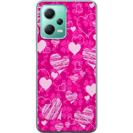 Kompatibelt Mobilskal till Xiaomi Xiaomi Redmi Note 12 PopHjärtMönster