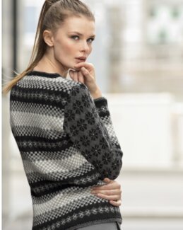 Strikkeoppskrift Genser Filippa - Du Store Alpakka