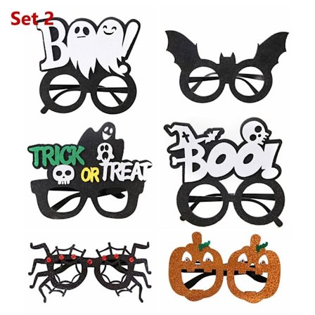 Halloween glasögon Halloween festtillbehör SET 2 SET 2