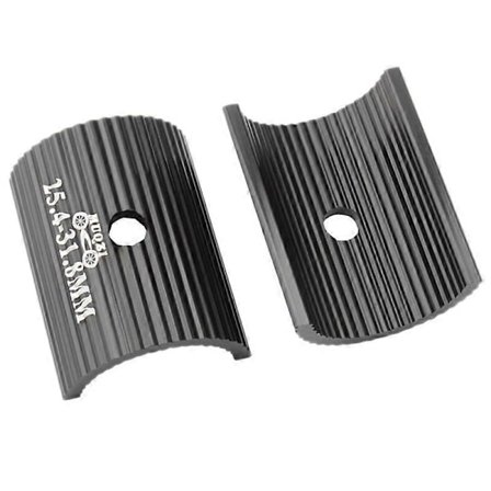 Cykelstyr Shim Cykelstyr Adapter Bøsning Frempind Reducer 25.4-31.8mm Cykeldele Sort