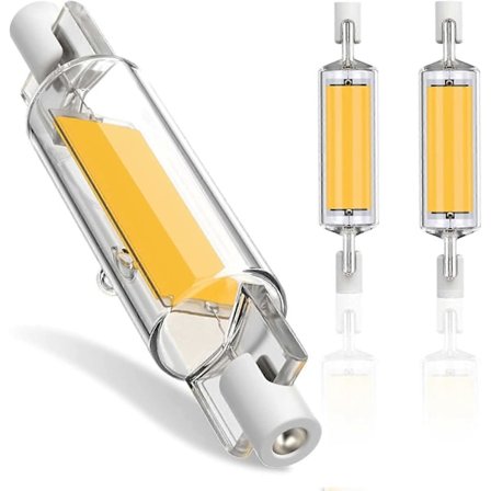 R7S LED-lampa 78 mm dimbar, 10 W, varmvit 3000 K, lampa 1000 LM, 360-strålbelysning, AC 220-240 V, 2-pack
