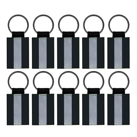 10 stk/sett Reflekterende nøkkelring Charms Grønne Reflekser Reflekterende anheng Reflektor for økt synlighet om natten