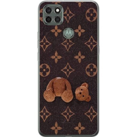 Yhteensopiva Puhelinkuori Motorola Motorola Moto G9 Power Graafinen monogrammikuvio, jossa taiteellisesti muotoiltu nalle