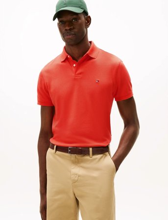 Tommy Hilfiger Core 1985 Regular Polo - Orange - S