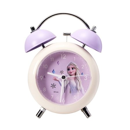 Elsa Anna Frozen Vekkerklokke Student Tegneserie Sengklokke Jenters Soverom Dobbelklokke