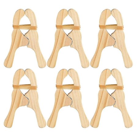 6-pakning Treklips for lek, for gardiner, garderober og kreativ læring for barn