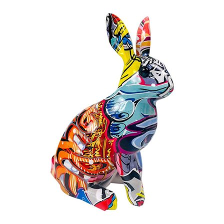 Graffiti Kanin Statue Kanin Håndværk 1-STÅENDE KANIN