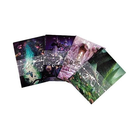 Scrapbook Pysselpapper Kit Material Decoupage Papper Magi