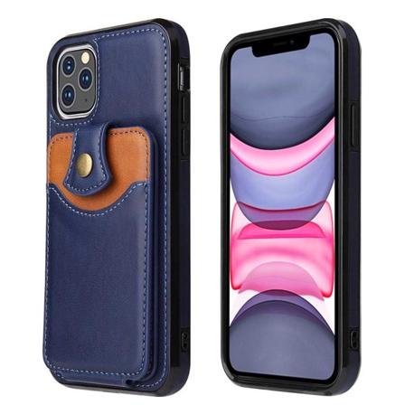 iPhone 11 Pro Max - Skal med Korthållare Mörkblå