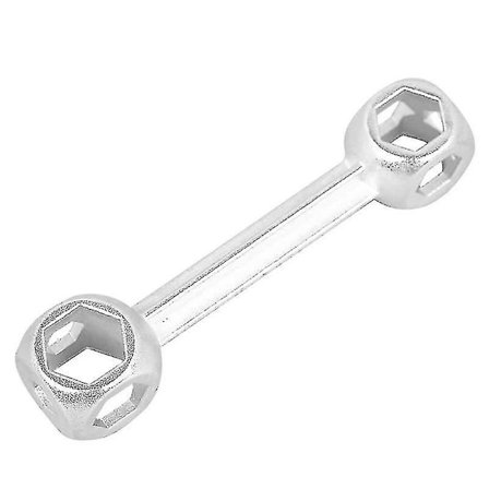 Benk-nøkkel i sinklegering, allsidig sekskant-hylse-verktøy