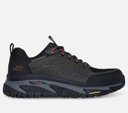 Skechers, Arch Fit Road Walker - Vernal - Waterproof, 42, Grå, Herre