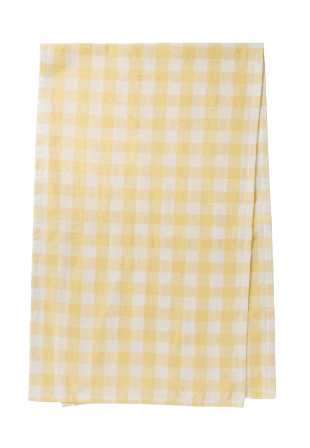 Åhléns Home Löpare GINGHAM 45x145 cm Bordstextil Gul ONESIZE