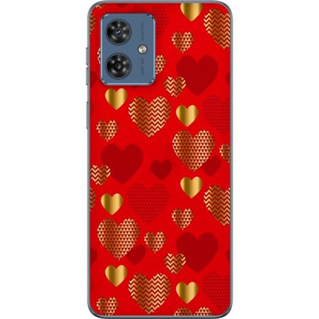 Yhteensopiva Puhelinkuori Motorola Motorola Moto G54 GoldenHearts