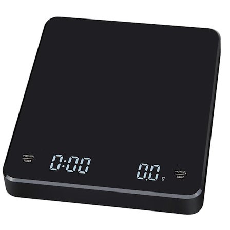 Oppladbar kaffevekt med timer 3 kg / 0,1 g