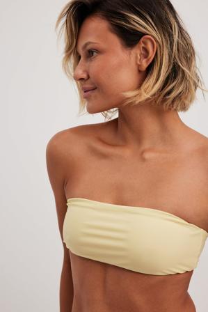 Josefine HJ x NA-KD Haut tube de bikini - Bikinis - Jaune - XX-Large