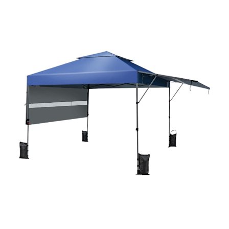 Solafskærmende telt pop-up baldakin telt 300 x 537 x 270-290 cm blå