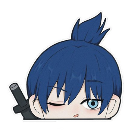 Cartoon Chainsaw Anime Bildekaler Bilfönster Dörr Reflekterande Dekal Dekoration