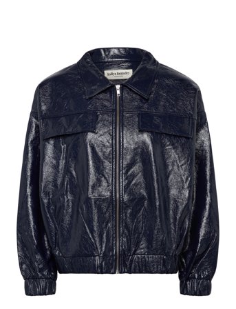 Lollys Laundry Ven Short Jacket Ls - Navy - XL