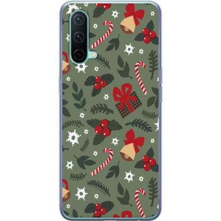 OnePlus Nord CE 5G Genomskinligt Skal God Jul mönster