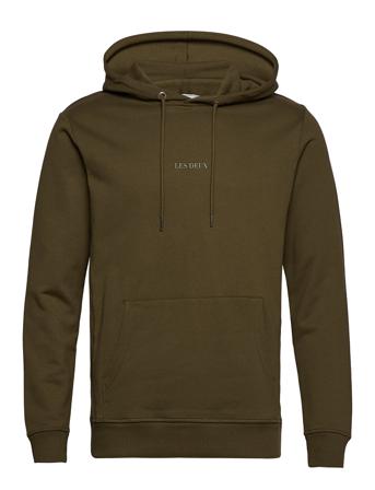 Lens Hoodie Hoodie Trøje Grøn Les Deux