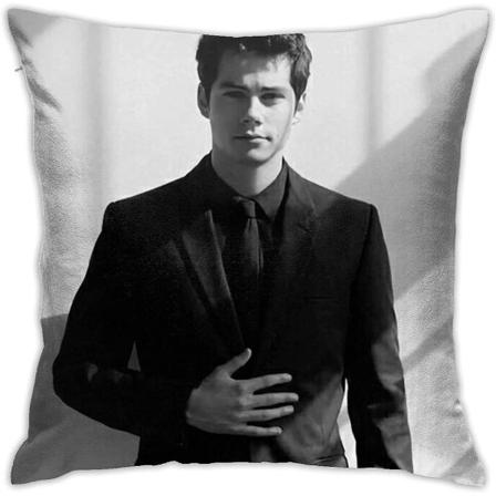 Dylan O'brien Kuddfodral Kuddfodral Mjukt cover Dekorativ kuddsoffa Bil fyrkantigt örngott för hemsäng dekor(18x18in)