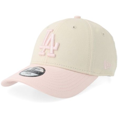 New Era - MLB Beige adjustable Keps - Kids Los Angeles Dodgers League Essential 9FORTY Light Terracotta/Pink Adjustable @ Hatstore