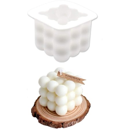 Silikoneform / Lysform Bobler 7.5 x 7.5 cm