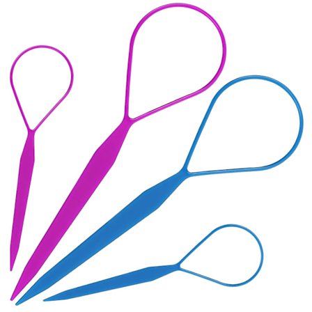 2 par hårstylingverktyg, flätningstillbehör, 2 stycken, 2 färger