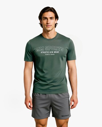 MM Sports Workout T-shirt Varsity, Faded Green - L