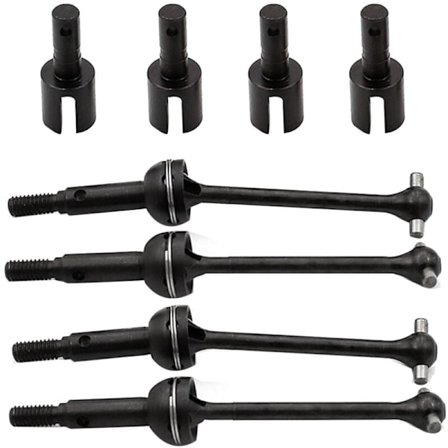 8 st metallstål växellåda packning kopp drivaxel CVD set för LC RACING PTG-2 PTG2 1/10 RC bil uppgradering delar