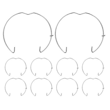 10 st Praktiska Fästklämmor Ringlampa Fixeringsfjäderklämmor Infälld Ljus Fixeringsspänne Downlight Hållare Belysningstillämpningar [BR]