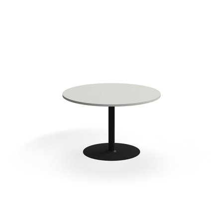 Bord VERTICUS, Ø1200x720 mm, svart/ljusgrå