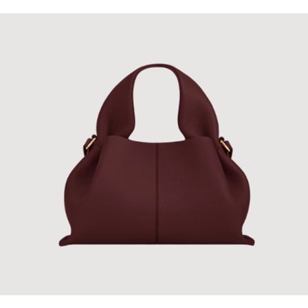 Polene Cloud Bag, Ekte Skinn, Nisje Crossbody Dumpling Bag, Nummer, Allsidig Håndveske/Skulderveske