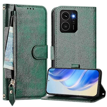 Etui Kompatibelt med Nokia HMD Skyline 5G Beskyttelse Glidelås Magnetisk Lukking Lær Lommebokdeksel Kompatibelt med Nokia HMD Skyline 5G Etui