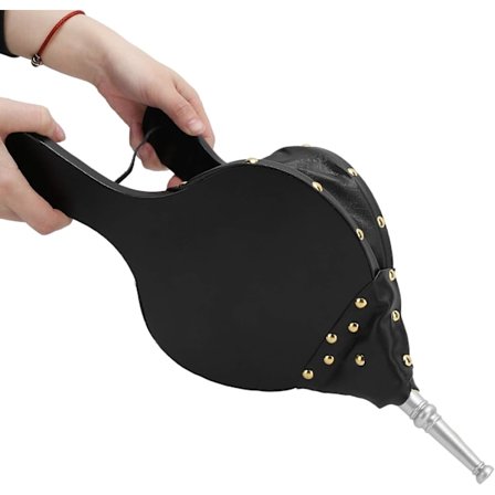 Bälg för öppen spis, manuell luftbälg i trä, bälg för öppen spis, läderbälg, bälg för eldstäder, utomhuscamping, bar