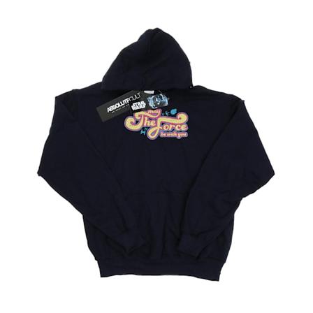 Star Wars Dam/Damer 60-talets Må Kraften Vara Med Dig Hoodie M Deep Navy M