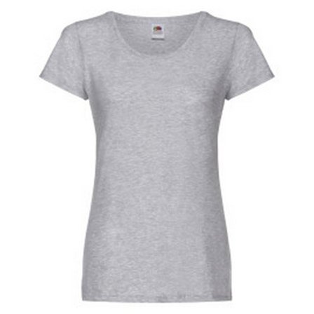 Fruit of the Loom Dam/Dam T-shirt S Heather Grey