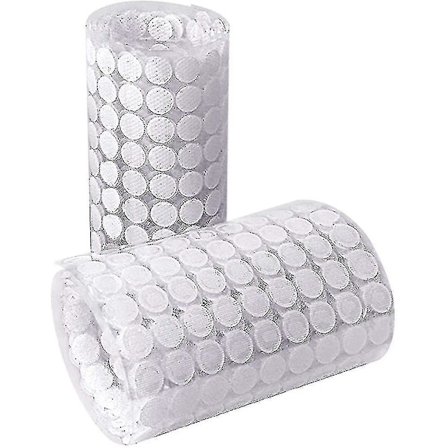 1000 stk. 10mm Velcro-prikker selvklæbende, 500 par selvklæbende Velcro-prikker (bebetter)