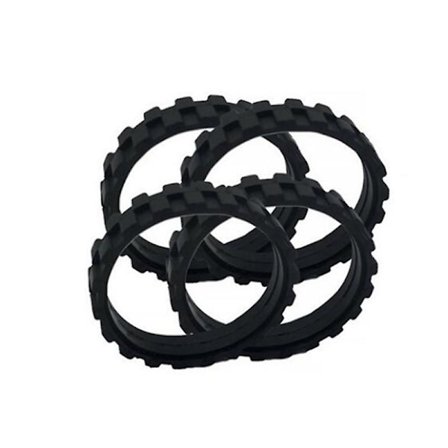 4 stk Dekk for Irobot Roomba Robotstøvsuger Hjul Serie 500 600 700 800 I7 S9 Irobot Hjul