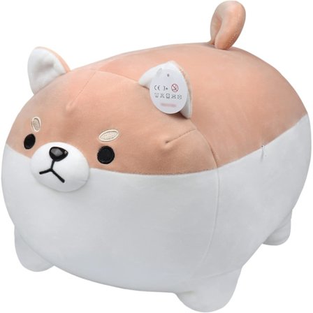 Shiba Inu plysdyr blød bamse plys pude bamse dukke Kawaii plys Corgi plysdyr (11,8 tommer, brun)