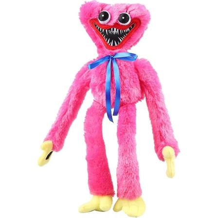 Poppy Playtime Huggy Wuggy Plyschdjur, Blå Jultecknad Plyschdocka, Realistisk Blå Korvmonster Skräck Jul Fylld Docka Present Till Spel F Pink
